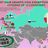 Vietnam recupera exención de visado a 13 países